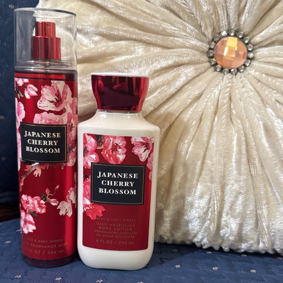 Bath & Body Works Other - Bath & Body Works Japanese Cherry Blossom Lotion & Mist - Red